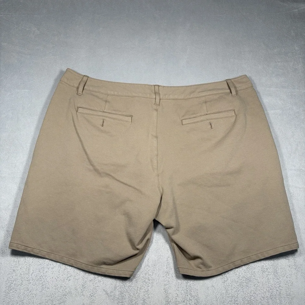 Paige Shorts Men's Size 38 Khaki Chino Stretch Flat Front